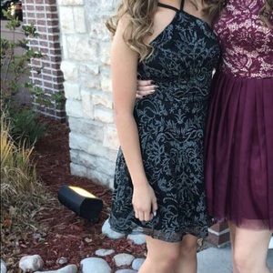 Black sparkly homecoming dress